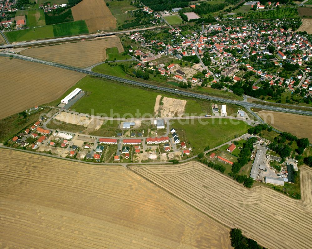 Aerial photograph Röderau-Bobersen - Single-family residential area of settlement in Röderau-Bobersen in the state Saxony, Germany