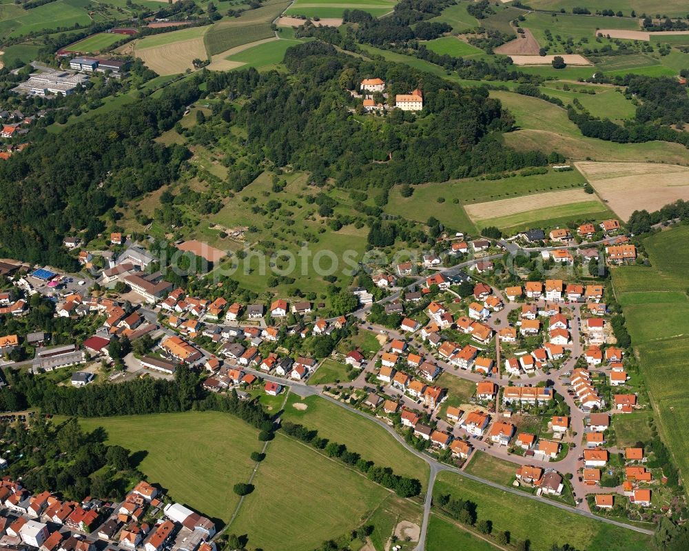 Reichelsheim (Odenwald) from above - Single-family residential area of settlement in Reichelsheim (Odenwald) in the state Hesse, Germany