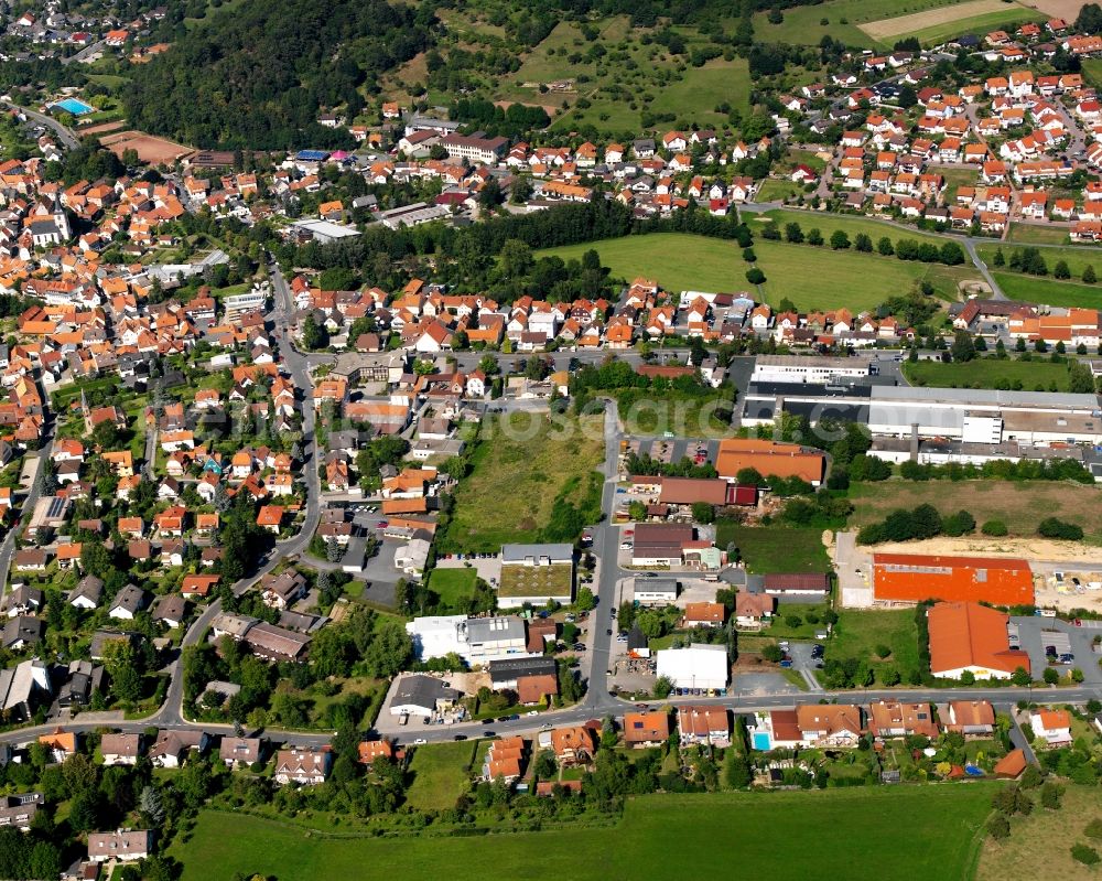 Aerial image Reichelsheim (Odenwald) - Single-family residential area of settlement in Reichelsheim (Odenwald) in the state Hesse, Germany