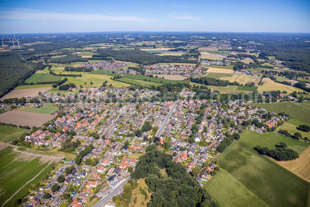 Aerial photograph Rhade - Single-family residential area of settlement in Rhade in the state North Rhine-Westphalia, Germany