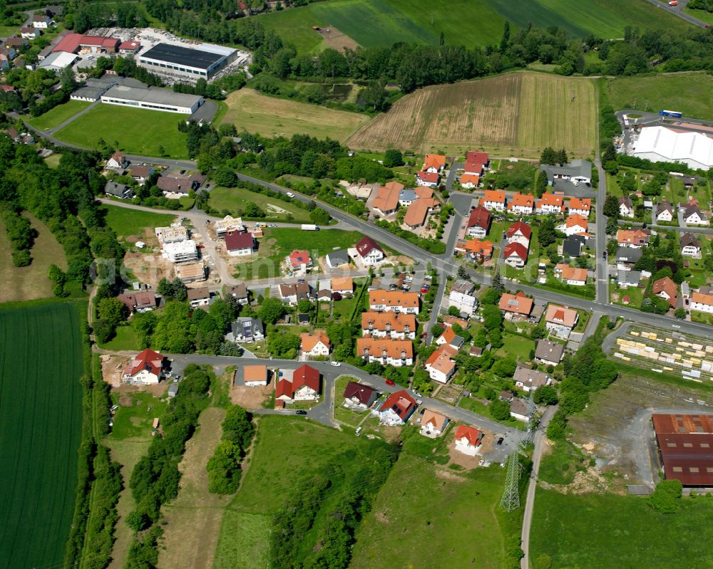 Aerial photograph Rimlos - Single-family residential area of settlement in Rimlos in the state Hesse, Germany