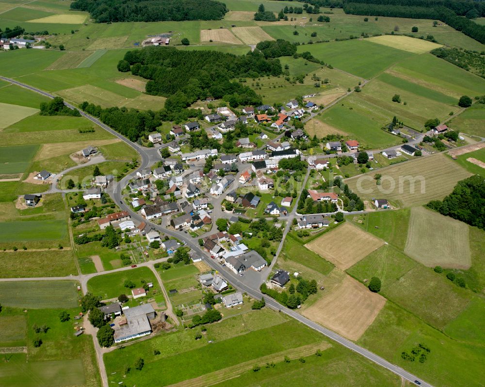 Aerial photograph Rodenberg - Single-family residential area of settlement in Rodenberg in the state Hesse, Germany