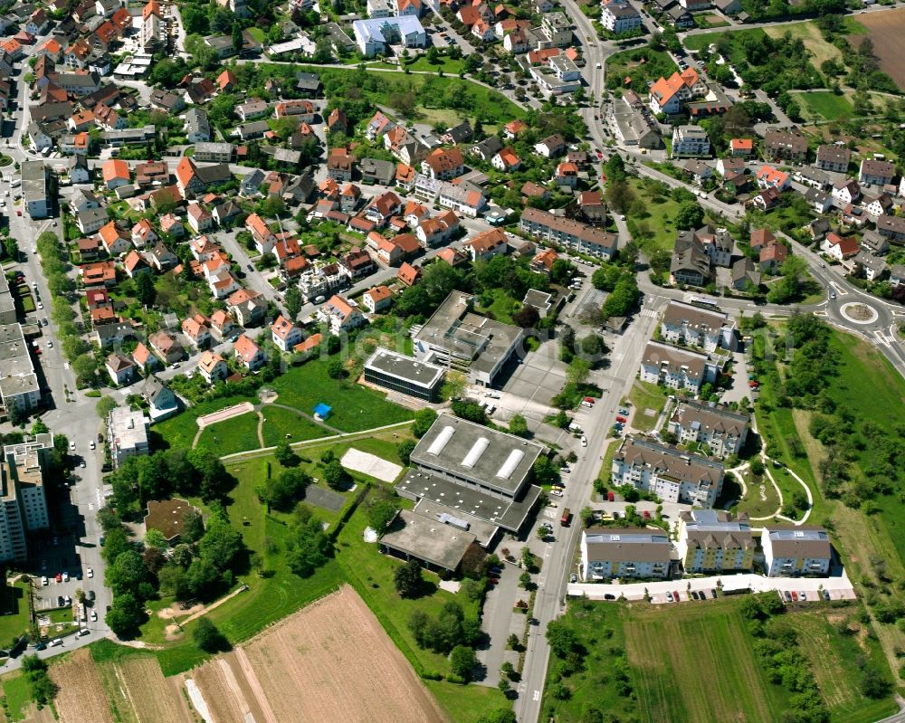 Aerial image Rommelshausen - Single-family residential area of settlement in Rommelshausen in the state Baden-Wuerttemberg, Germany