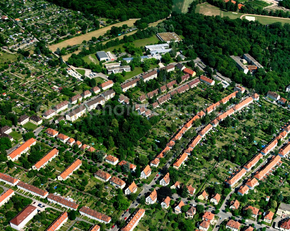 Aerial photograph Rüppurr - Single-family residential area of settlement in Rüppurr in the state Baden-Wuerttemberg, Germany