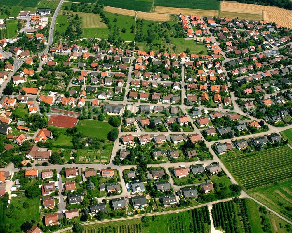 Aerial photograph Schlat - Single-family residential area of settlement in Schlat in the state Baden-Wuerttemberg, Germany