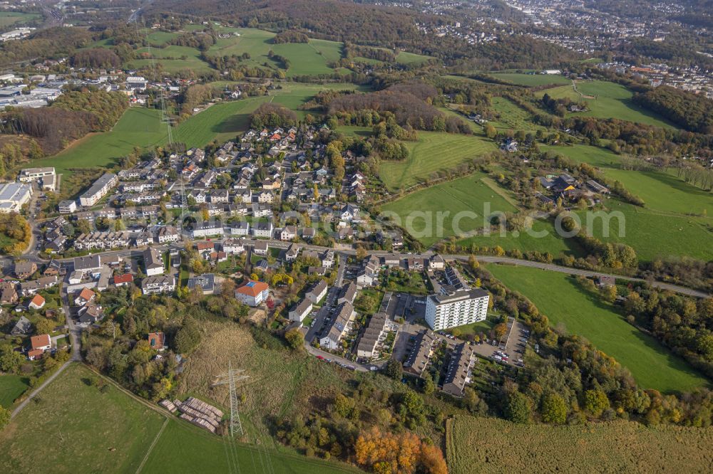 Aerial photograph Schmandbruch - Single-family residential area of settlement in Schmandbruch in the state North Rhine-Westphalia, Germany