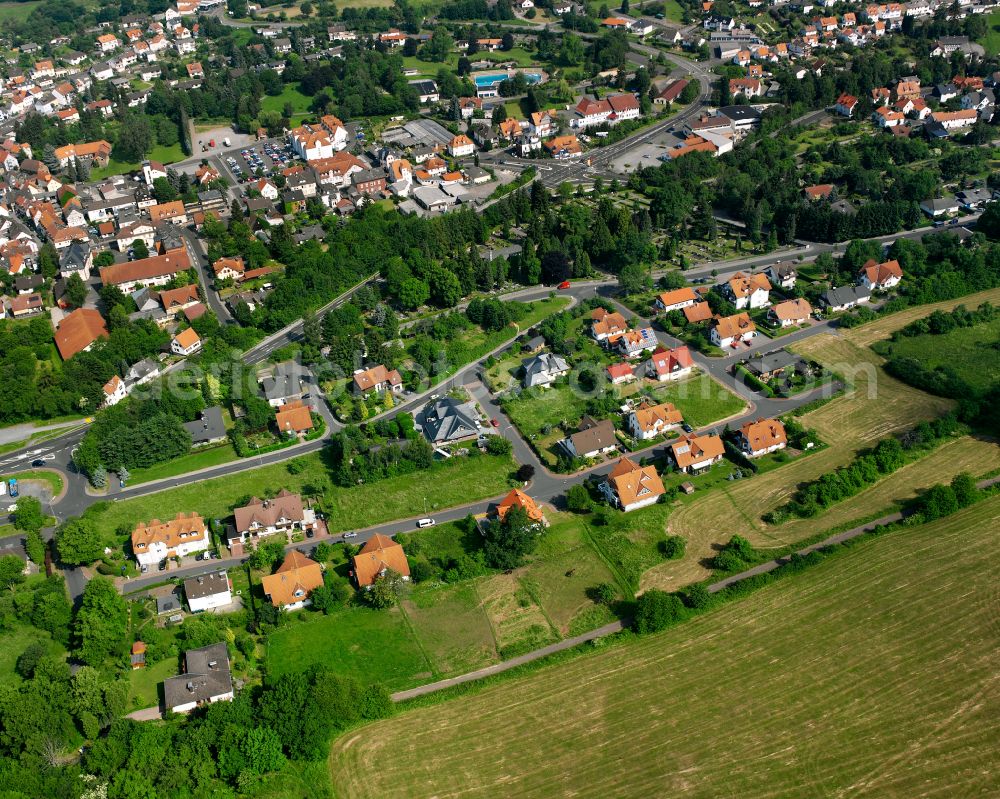 Aerial photograph Schotten - Single-family residential area of settlement in Schotten in the state Hesse, Germany