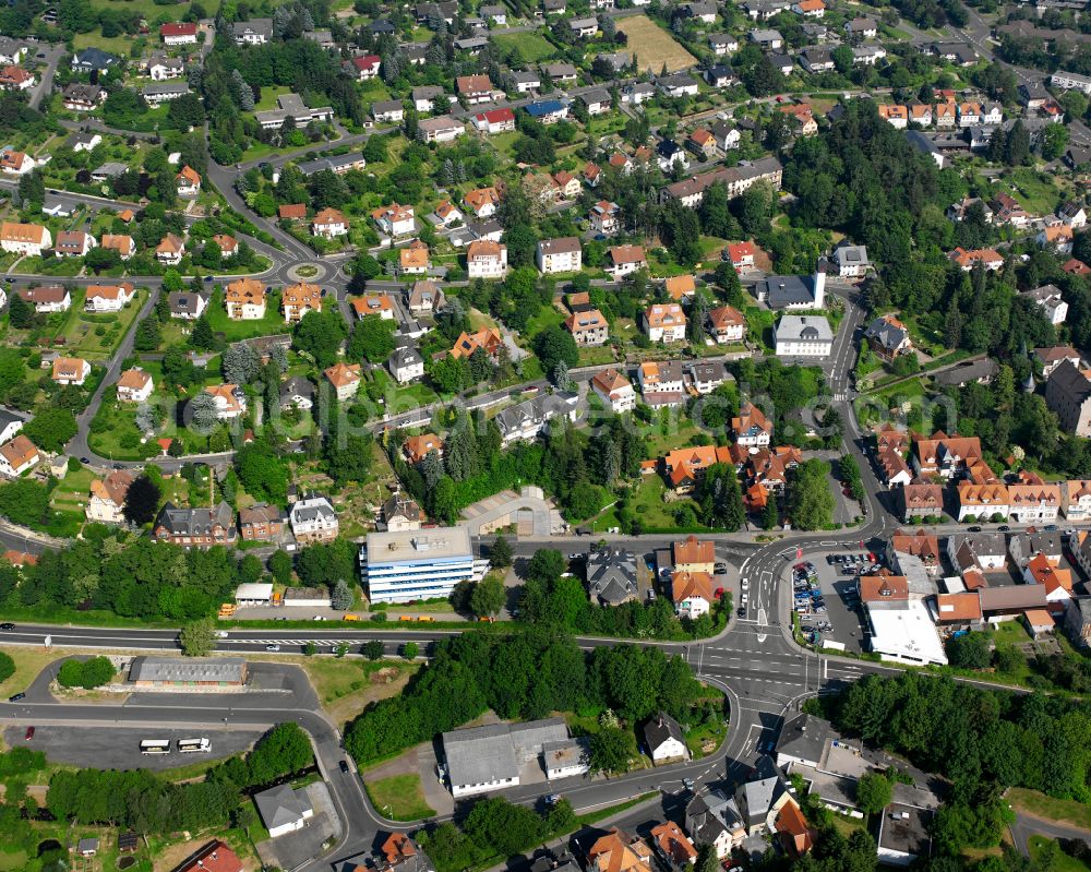 Aerial image Schotten - Single-family residential area of settlement in Schotten in the state Hesse, Germany