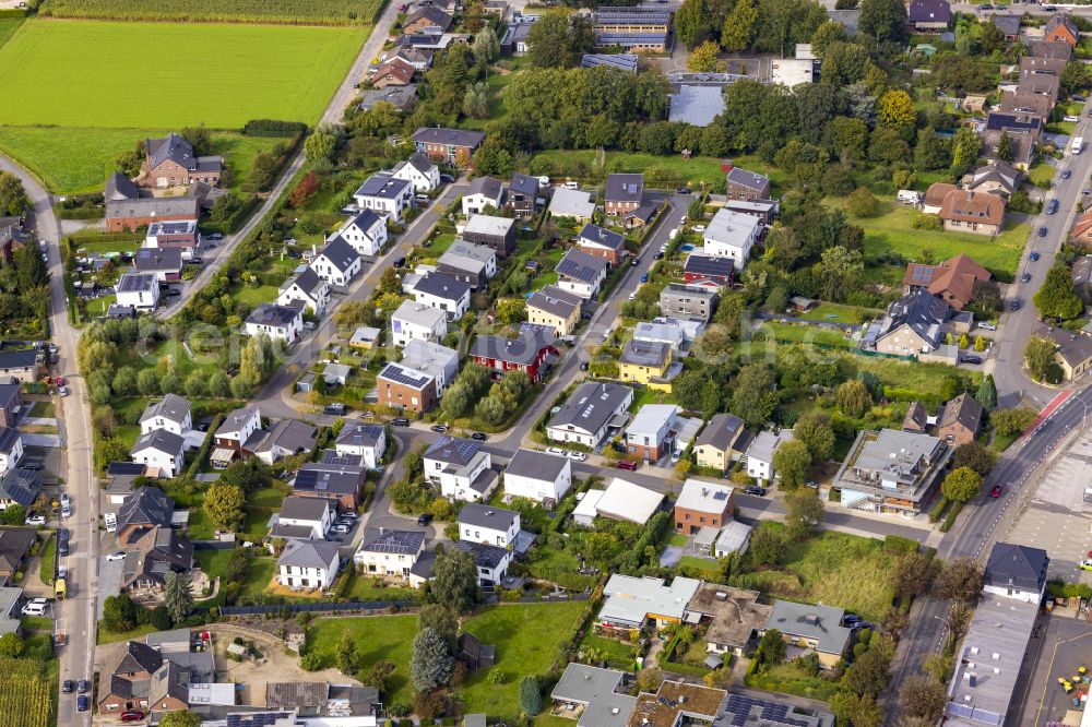 Aerial photograph Süchteln - Residential area of a single-family house settlement on Jakob-Engels-Strasse in Suechteln in the federal state of North Rhine-Westphalia, Germany