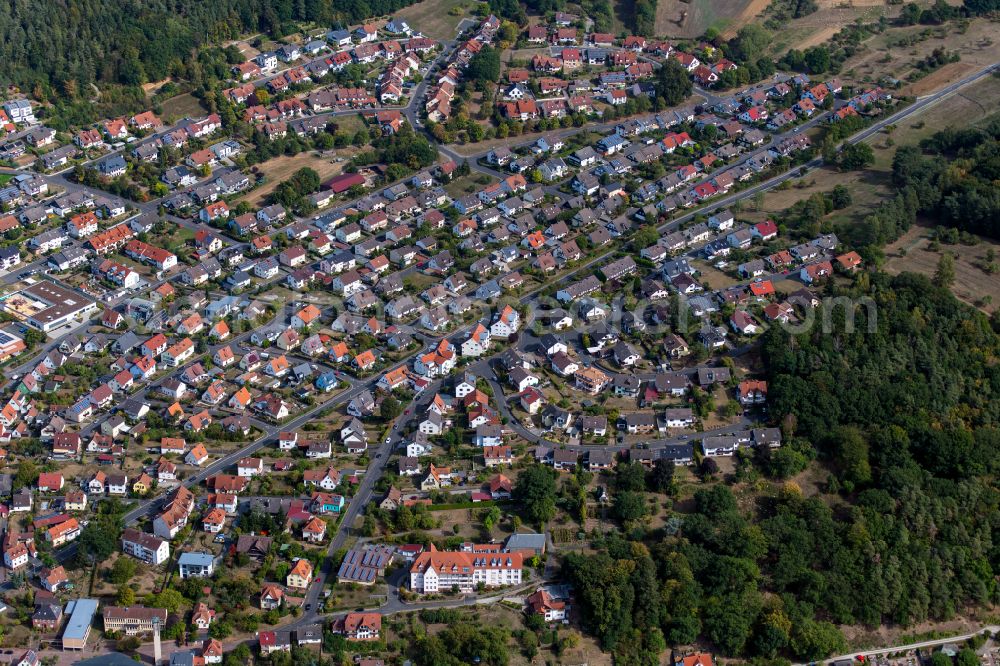 Aerial photograph Sendelbach - Single-family residential area of settlement in Sendelbach in the state Bavaria, Germany