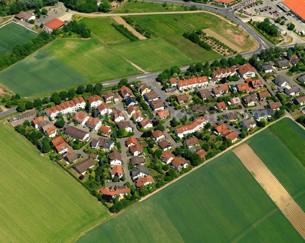 Aerial image Stadecken-Elsheim - Single-family residential area of settlement in Stadecken-Elsheim in the state Rhineland-Palatinate