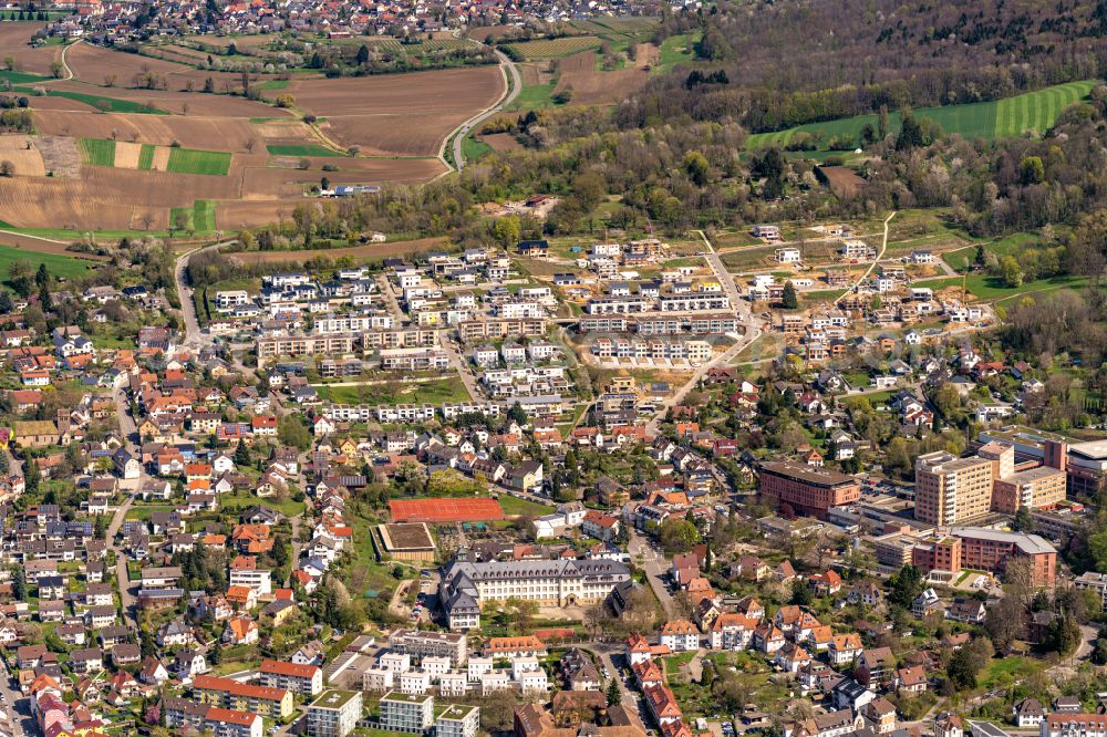 Lahr/Schwarzwald from the bird's eye view: Single-family residential area of settlement Stadtteil Burkheim in Lahr/Schwarzwald in the state Baden-Wurttemberg, Germany