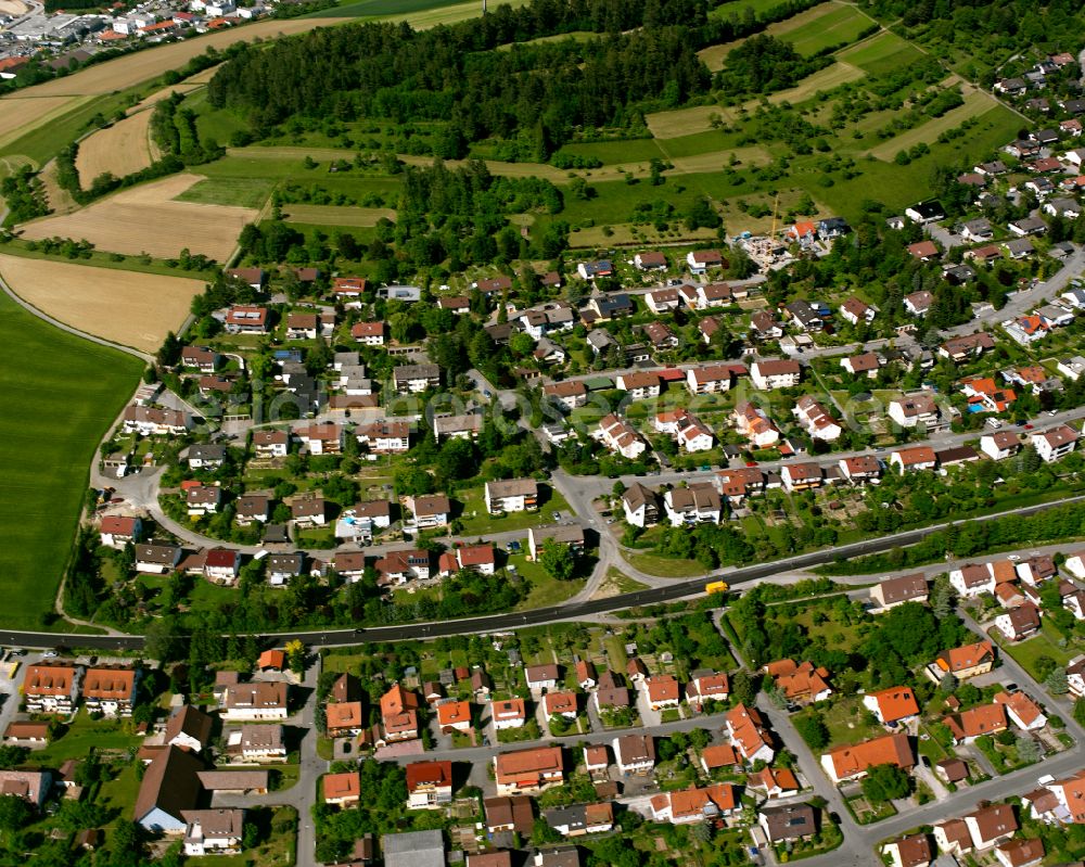 Stammheim from above - Single-family residential area of settlement in Stammheim in the state Baden-Wuerttemberg, Germany