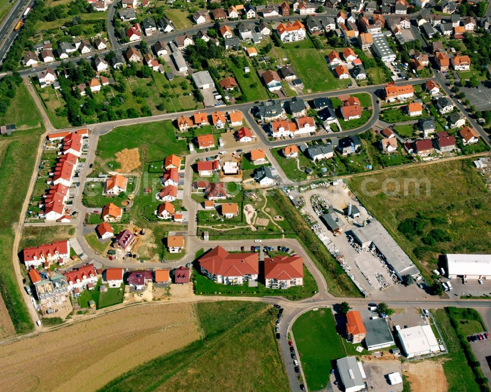 Staufenberg from the bird's eye view: Single-family residential area of settlement in Staufenberg in the state Hesse, Germany