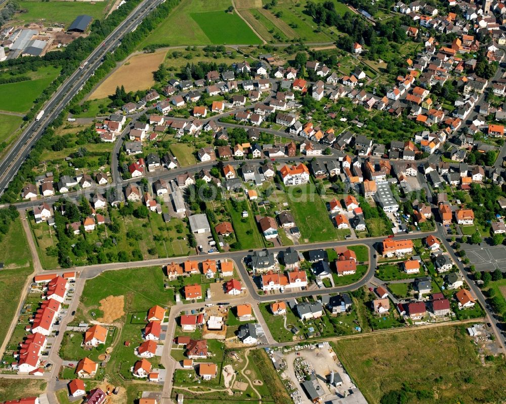 Aerial image Staufenberg - Single-family residential area of settlement in Staufenberg in the state Hesse, Germany