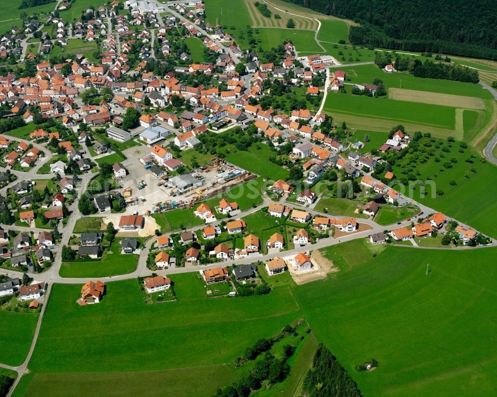 Stetten am kalten Markt from the bird's eye view: Single-family residential area of settlement in Stetten am kalten Markt in the state Baden-Wuerttemberg, Germany