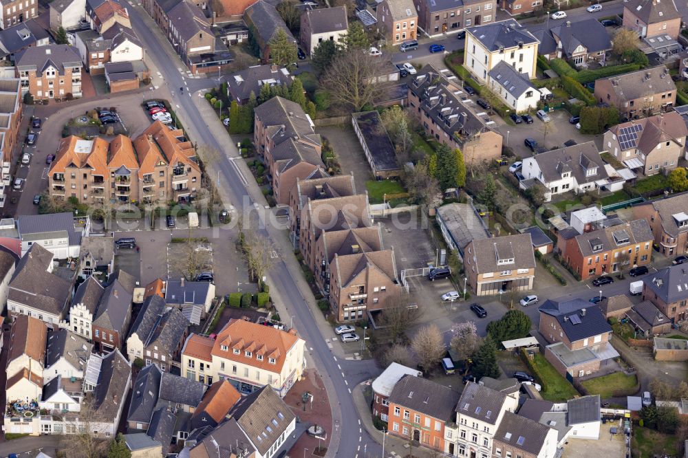 Aerial photograph Straelen - Residential area of single-family settlement on street Blumenweg in Straelen in the state North Rhine-Westphalia, Germany