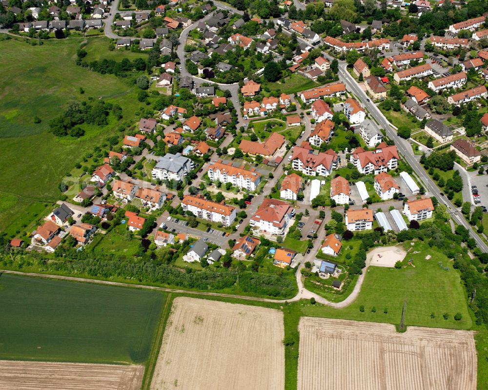 Sundheim from the bird's eye view: Single-family residential area of settlement in Sundheim in the state Baden-Wuerttemberg, Germany