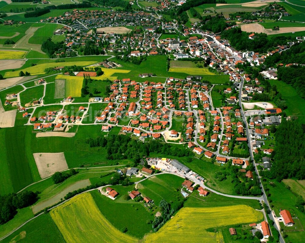 Aerial image Tann - Single-family residential area of settlement in Tann in the state Bavaria, Germany