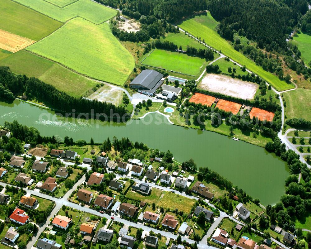 Aerial photograph Tauperlitz - Single-family residential area of settlement in Tauperlitz in the state Bavaria, Germany