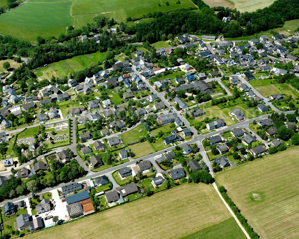 Aerial image Tiefenbach - Single-family residential area of settlement in Tiefenbach in the state Rhineland-Palatinate, Germany