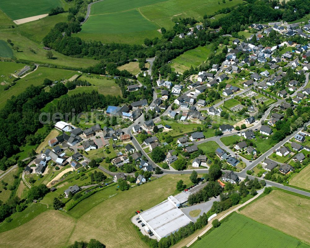 Aerial photograph Tiefenbach - Single-family residential area of settlement in Tiefenbach in the state Rhineland-Palatinate, Germany