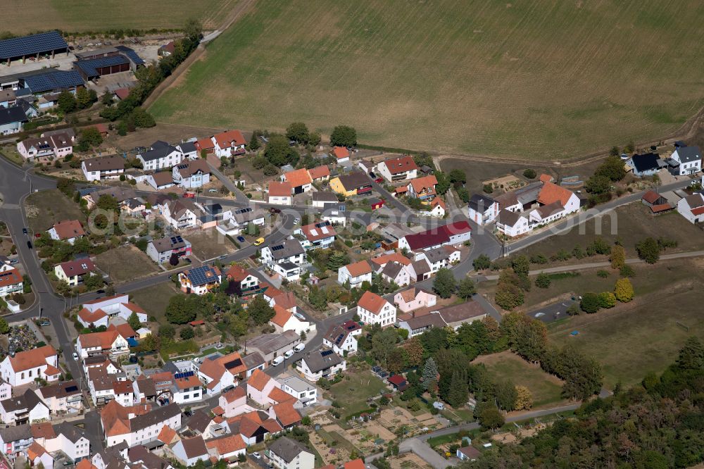 Aerial photograph Tiefenthal - Single-family residential area of settlement in Tiefenthal in the state Bavaria, Germany