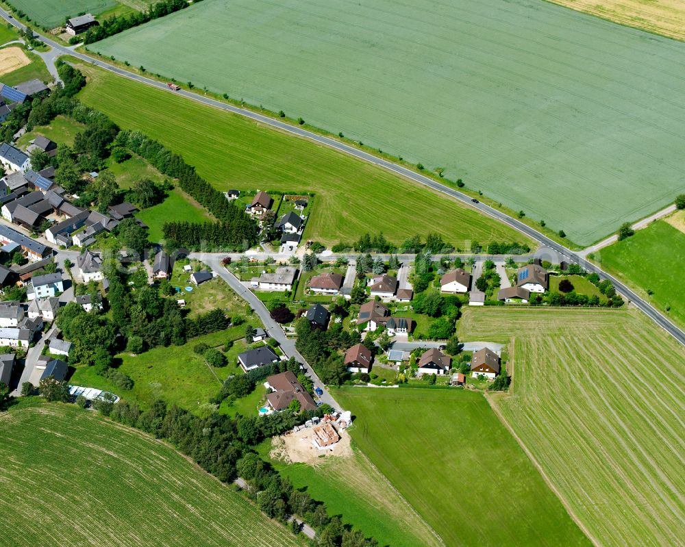 Aerial photograph Töpen - Single-family residential area of settlement in the district Isaar in Toepen in the state Bavaria, Germany