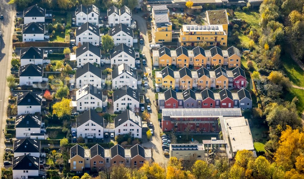 Aerial photograph Tremonia - Single-family residential area of settlement in Tremonia in the state North Rhine-Westphalia, Germany