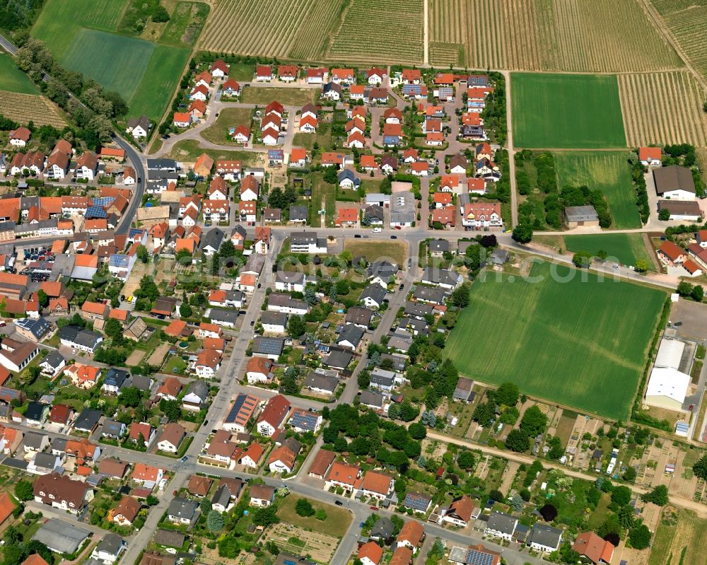 Aerial photograph Udenheim - Single-family residential area of settlement in Udenheim in the state Rhineland-Palatinate