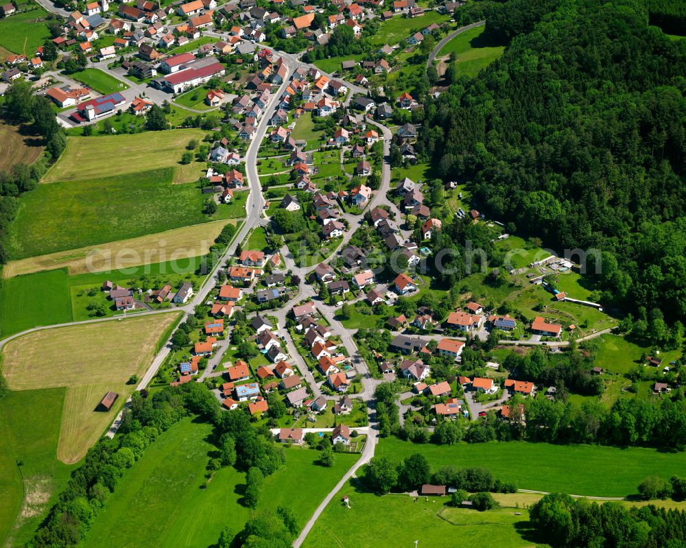 Aerial image Ummendorf - Single-family residential area of settlement in Ummendorf in the state Baden-Wuerttemberg, Germany