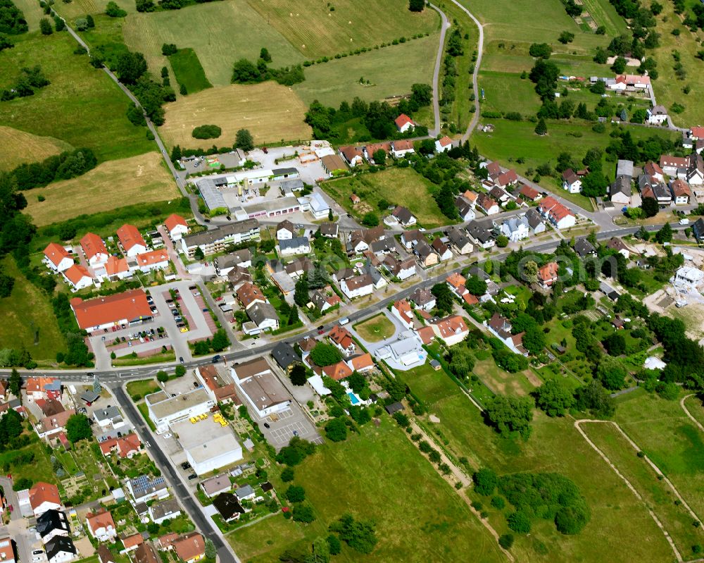 Aerial image Völkersbach - Single-family residential area of settlement in Völkersbach in the state Baden-Wuerttemberg, Germany