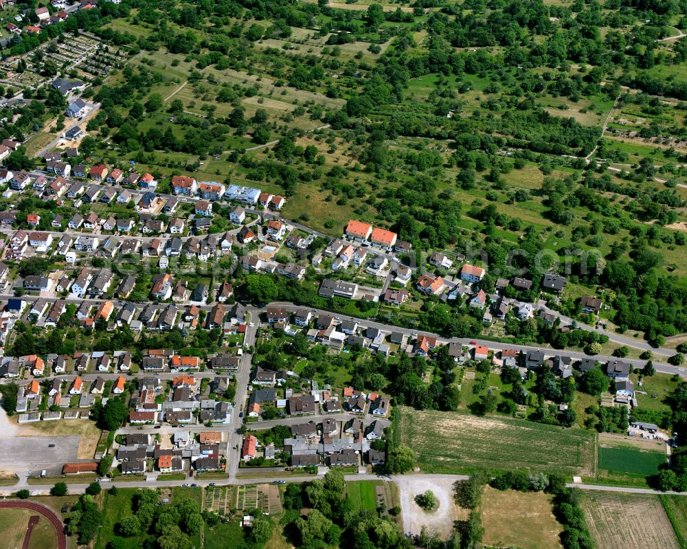 Aerial photograph Völkersbach - Single-family residential area of settlement in Völkersbach in the state Baden-Wuerttemberg, Germany