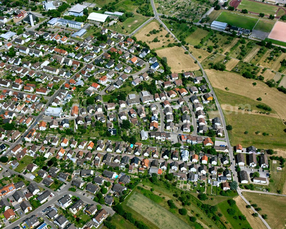 Aerial image Völkersbach - Single-family residential area of settlement in Völkersbach in the state Baden-Wuerttemberg, Germany