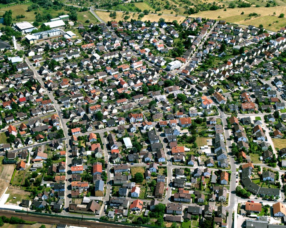 Aerial image Völkersbach - Single-family residential area of settlement in Völkersbach in the state Baden-Wuerttemberg, Germany