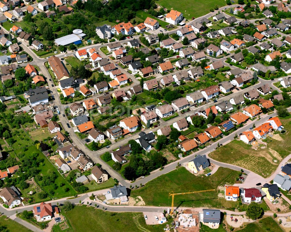 Aerial photograph Völkersbach - Single-family residential area of settlement in Völkersbach in the state Baden-Wuerttemberg, Germany