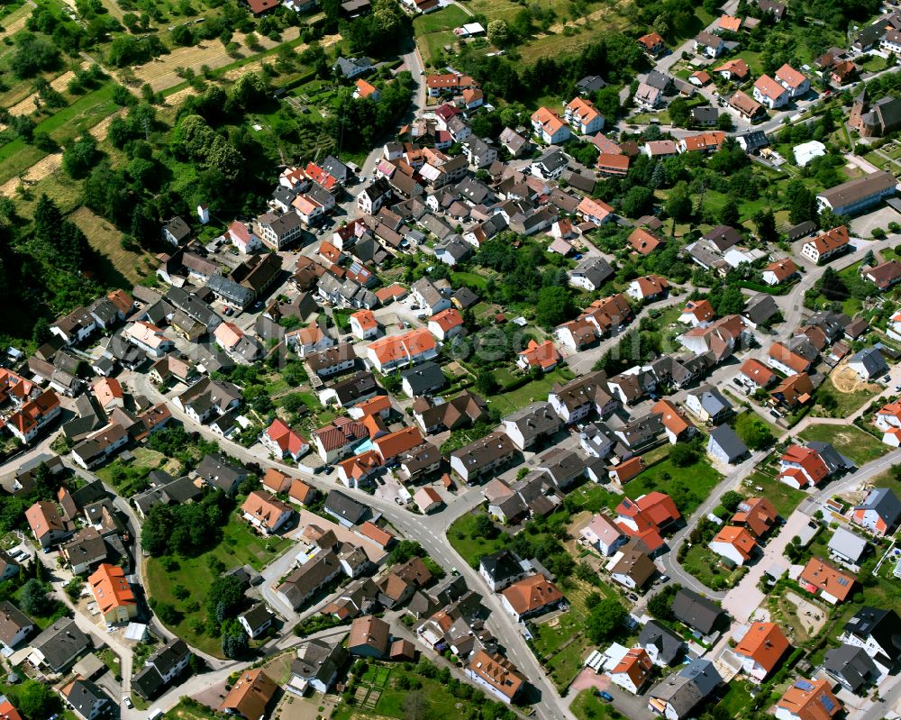 Aerial image Völkersbach - Single-family residential area of settlement in Völkersbach in the state Baden-Wuerttemberg, Germany