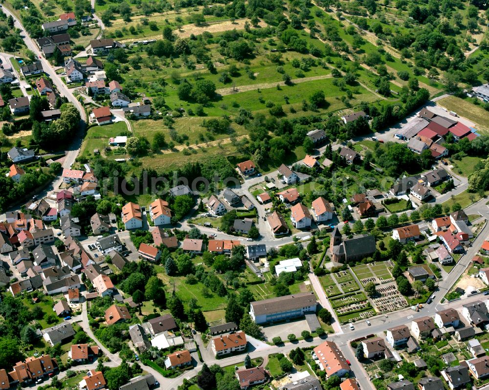 Aerial photograph Völkersbach - Single-family residential area of settlement in Völkersbach in the state Baden-Wuerttemberg, Germany