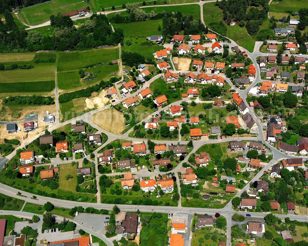 Aerial image Walddorf - Single-family residential area of settlement in Walddorf in the state Baden-Wuerttemberg, Germany