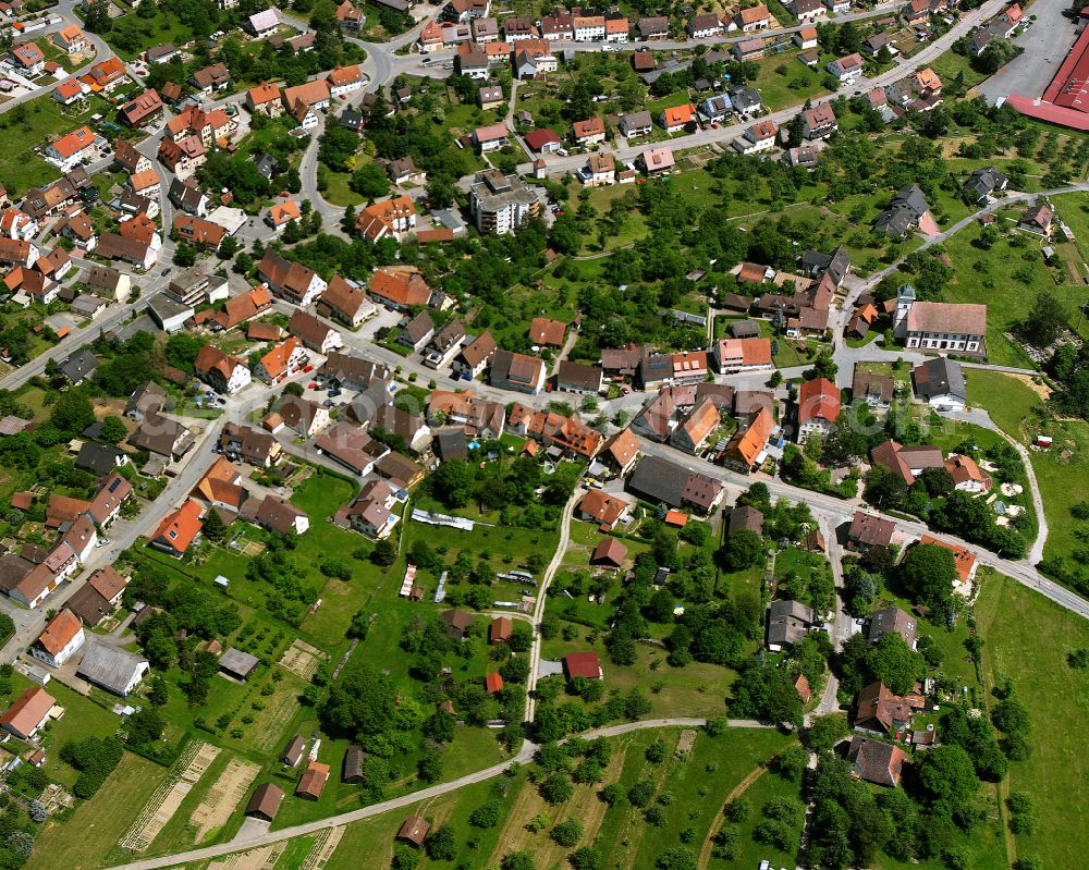 Aerial photograph Walddorf - Single-family residential area of settlement in Walddorf in the state Baden-Wuerttemberg, Germany