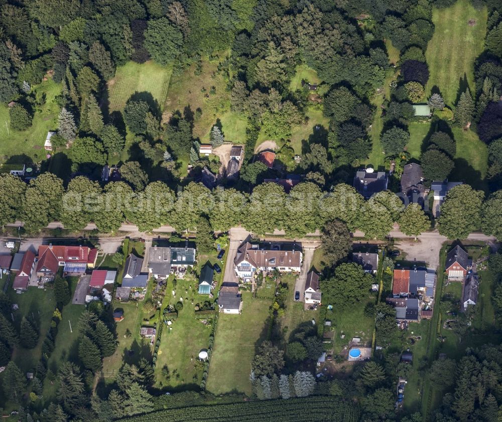 Aerial image Malente - Single-family residential area of settlement Am Walde in the district Rachut in Malente in the state Schleswig-Holstein