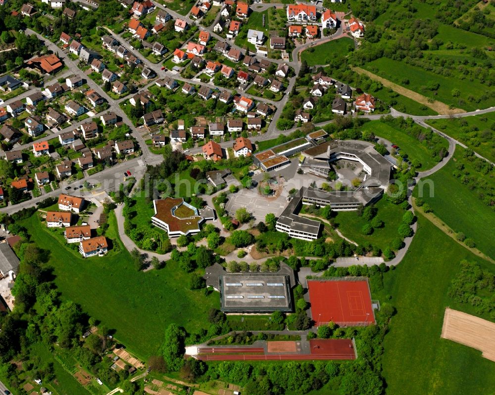 Walkersbach from the bird's eye view: Single-family residential area of settlement in Walkersbach in the state Baden-Wuerttemberg, Germany