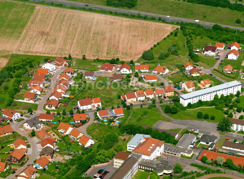 Aerial photograph Weierhof - Single-family residential area of settlement in Weierhof in the state Rhineland-Palatinate, Germany