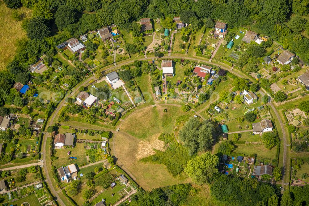 Aerial image Dortmund - Single-family residential area of settlement Am Werzenkonp in Dortmund in the state North Rhine-Westphalia, Germany