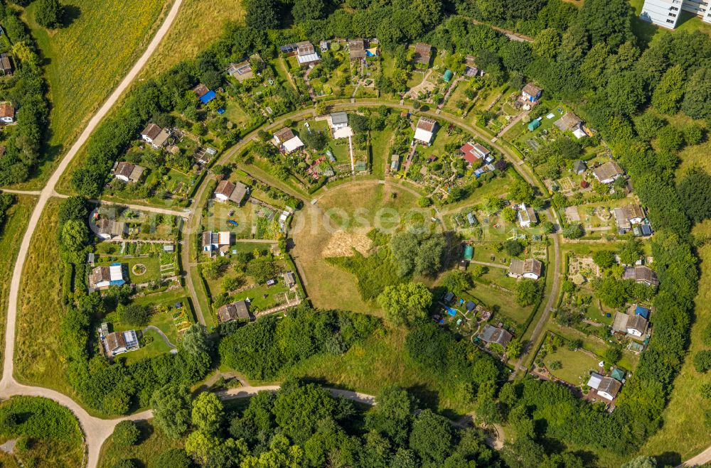 Aerial photograph Dortmund - Single-family residential area of settlement Am Werzenkonp in Dortmund in the state North Rhine-Westphalia, Germany