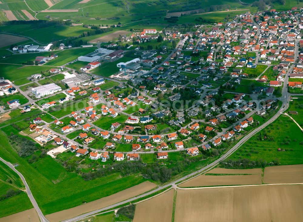 Aerial photograph Westerheim - Single-family residential area of settlement in Westerheim in the state Baden-Wuerttemberg, Germany