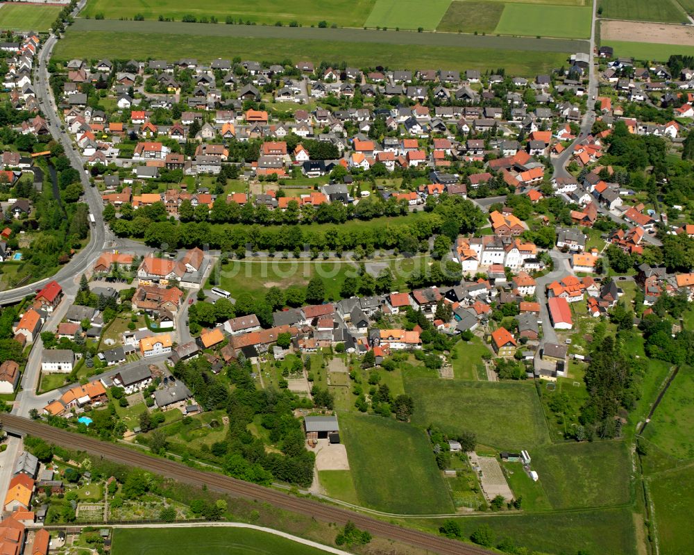 Aerial image Wiedelah - Single-family residential area of settlement in Wiedelah in the state Lower Saxony, Germany