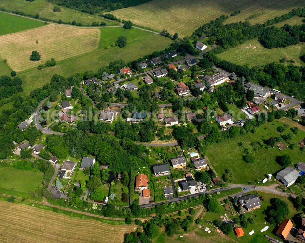 Wingershausen from the bird's eye view: Single-family residential area of settlement in Wingershausen in the state Hesse, Germany