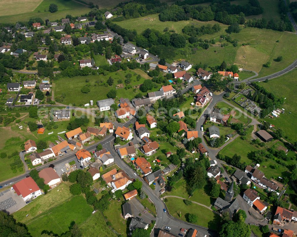 Aerial image Wingershausen - Single-family residential area of settlement in Wingershausen in the state Hesse, Germany