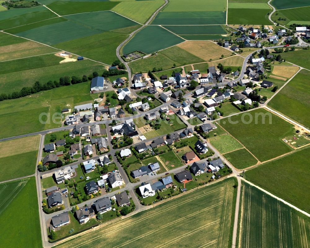 Aerial image Wüschheim - Single-family residential area of settlement in Wueschheim in the state Rhineland-Palatinate